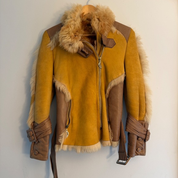 Voyage Invest in the Original Jackets & Blazers - Voyage Invest in the Original Fox Fur Sheepskin Jacket Womens Medium Custom Rare